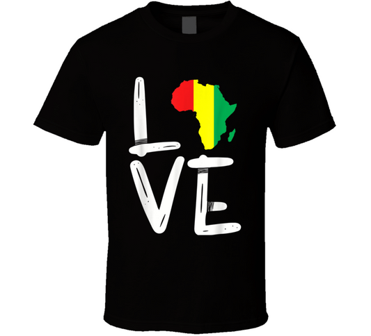 Love Africa Black Empowered Culture T Shirt