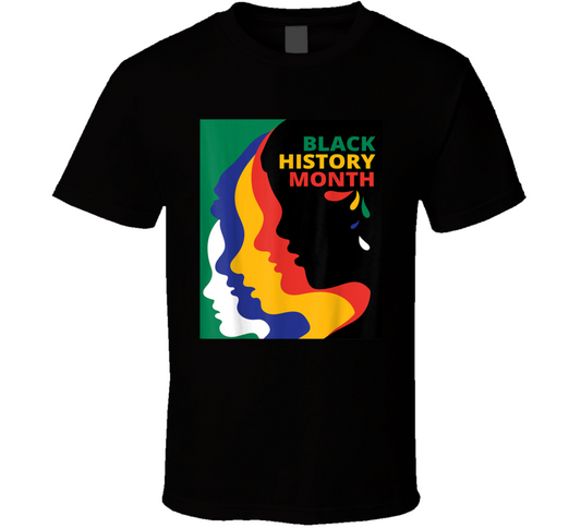 Black History Month Shades Of Color Faces T Shirt