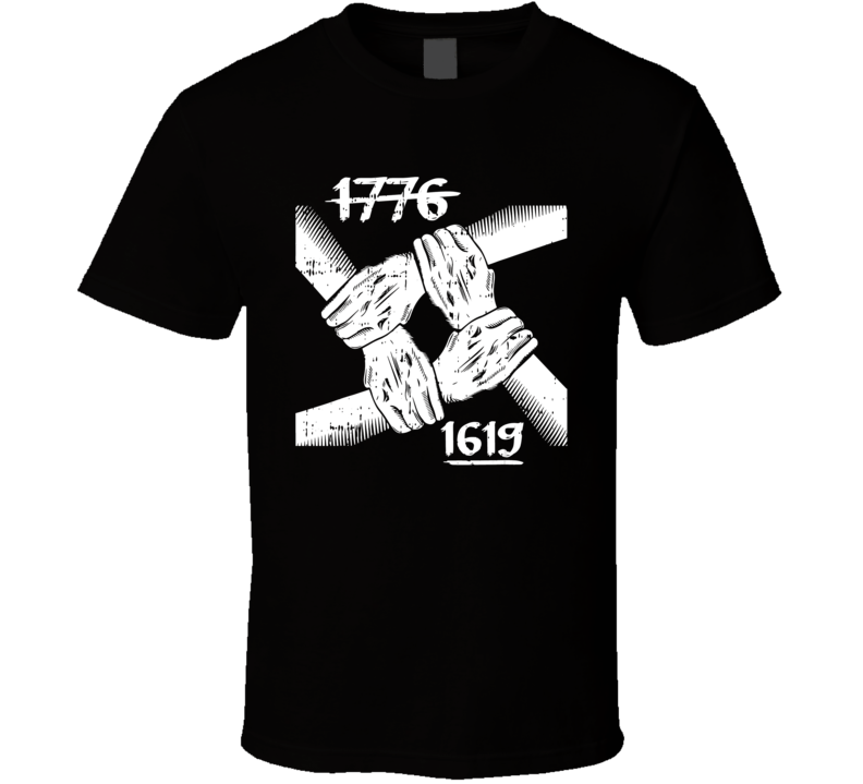 1776 To 1619 Lock Hands Slavery Black Culture T Shirt
