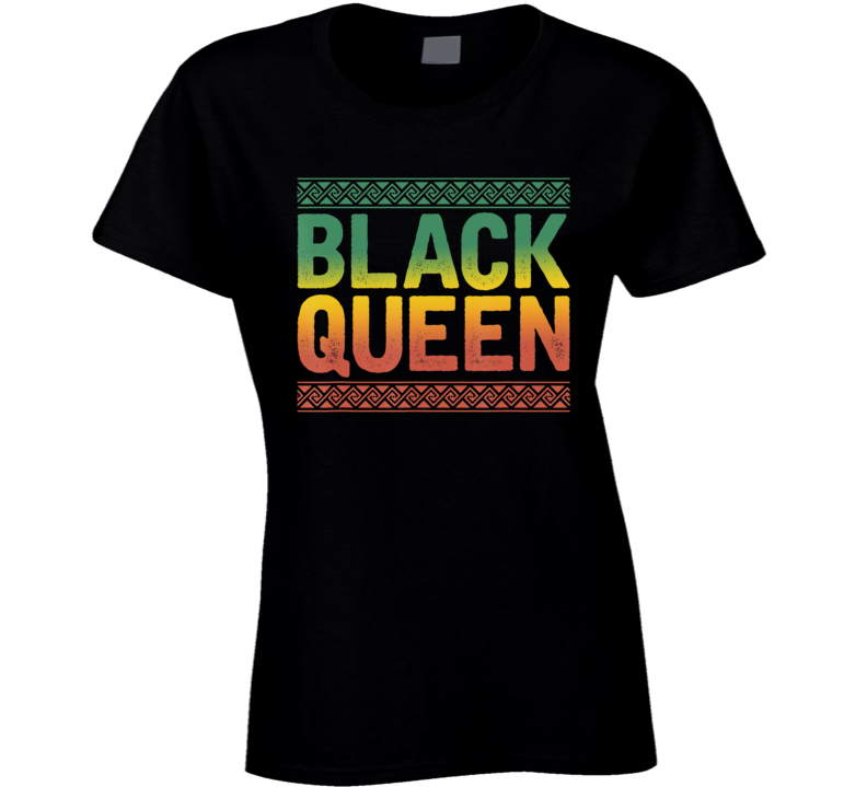Black Queen Powerful Smart Culture Ladies T Shirt