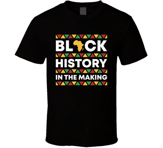 Black History In The Making Africa Print Powerful Statement T Shirt